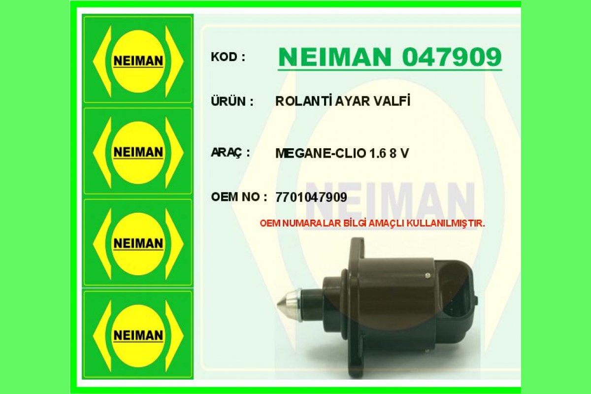 ROLANTİ AYAR VALFİ MEGANE-CLIO 1.6 8 V