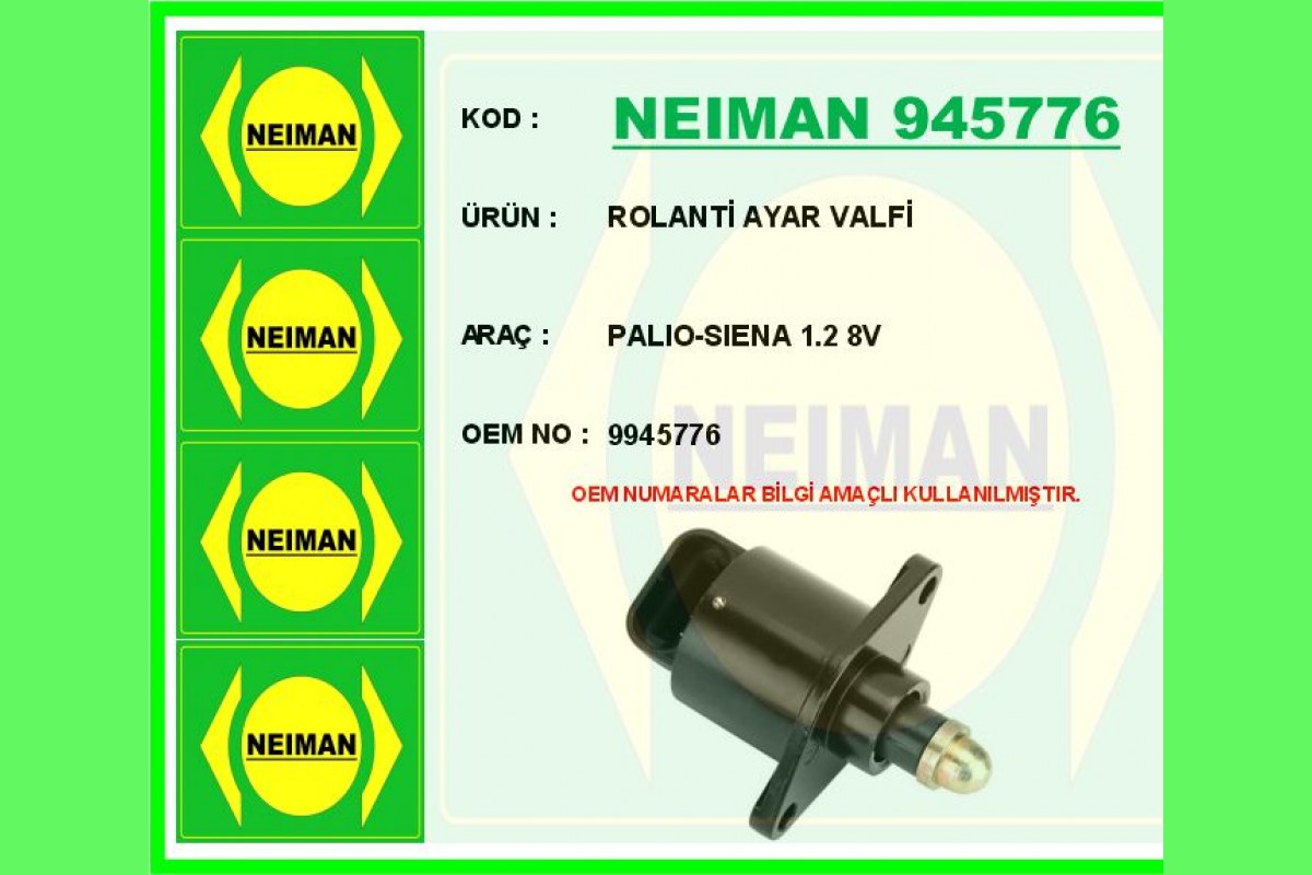 ROLANTİ AYAR VALFİ PALIO-SIENA 1.2 8V