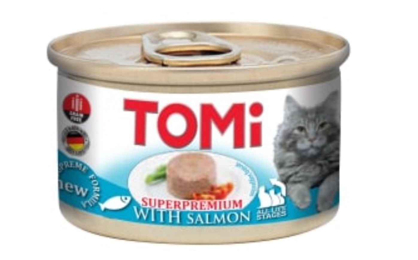 Tomi Kedi Somonlu Yaş Mama 85g