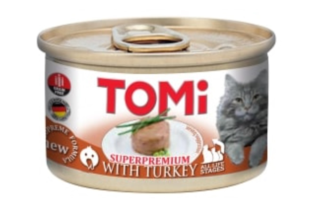 TOMI KEDI HINDI ETLI YAŞ MAMA 85 GR X 6 ADET