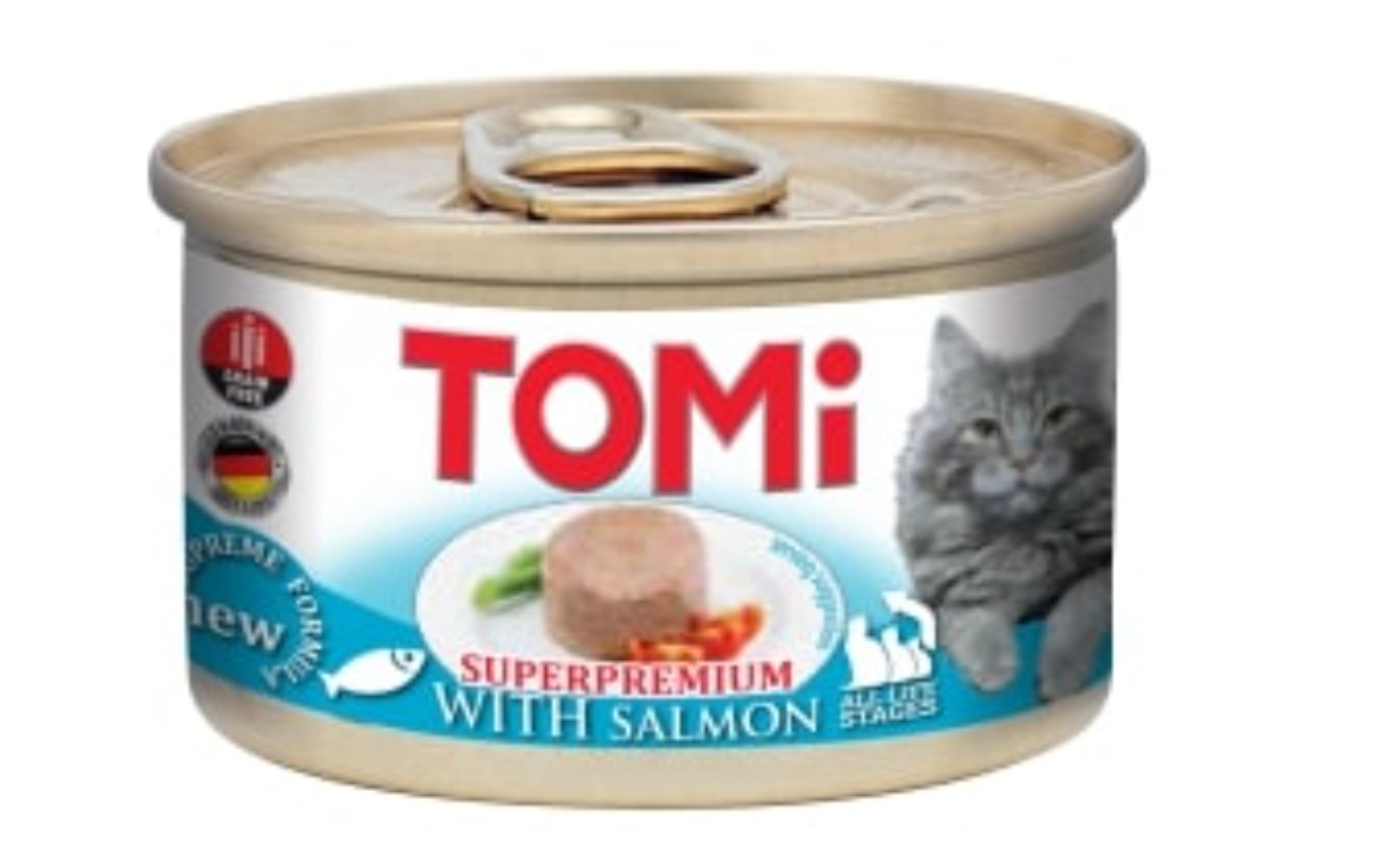 TOMI KEDI SOMONLU YAŞ MAMA 85 GR X 6 ADET