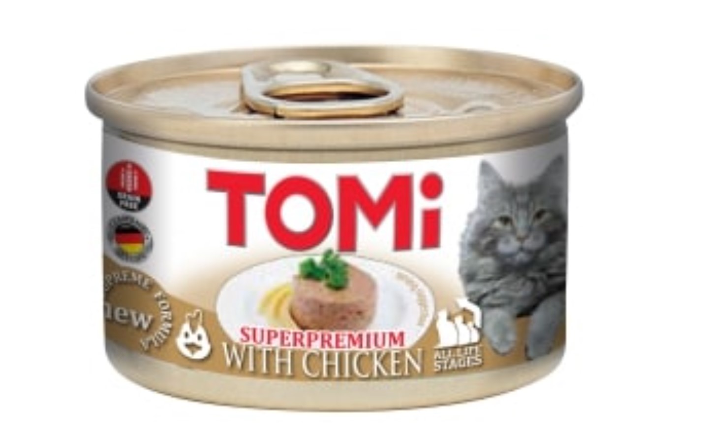 TOMI KEDI TAVUKLU YAŞ MAMA 85 GR X 6 ADET