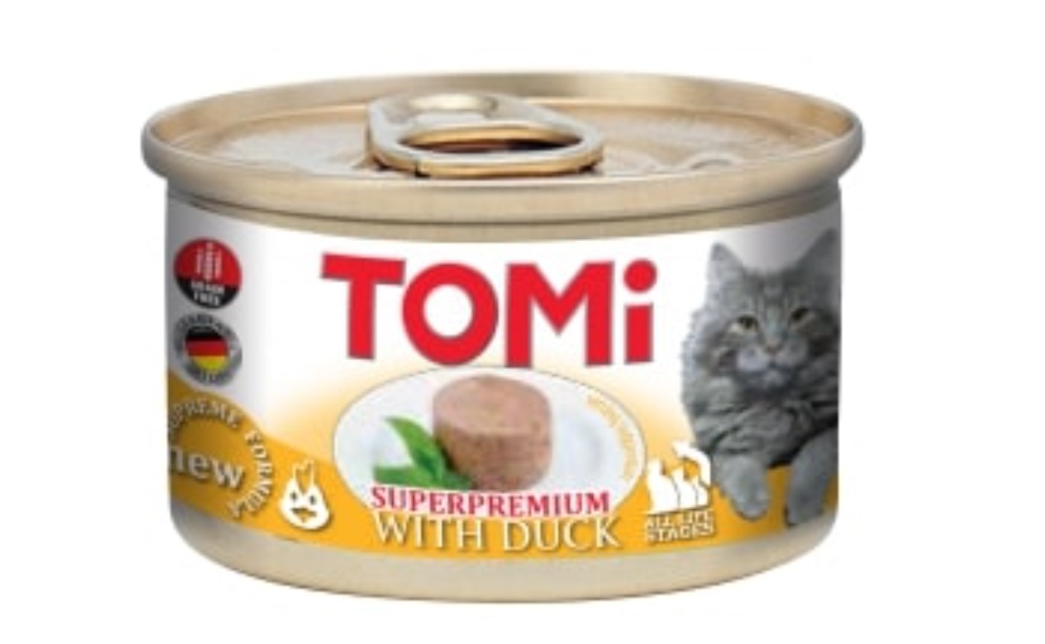 TOMI KEDI ÖRDEKLI YAŞ MAMA 85 GR X 6 ADET