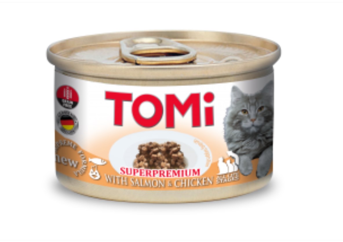 Tomi Kedi Somonlu Tavuklu Yaş Mama 85g