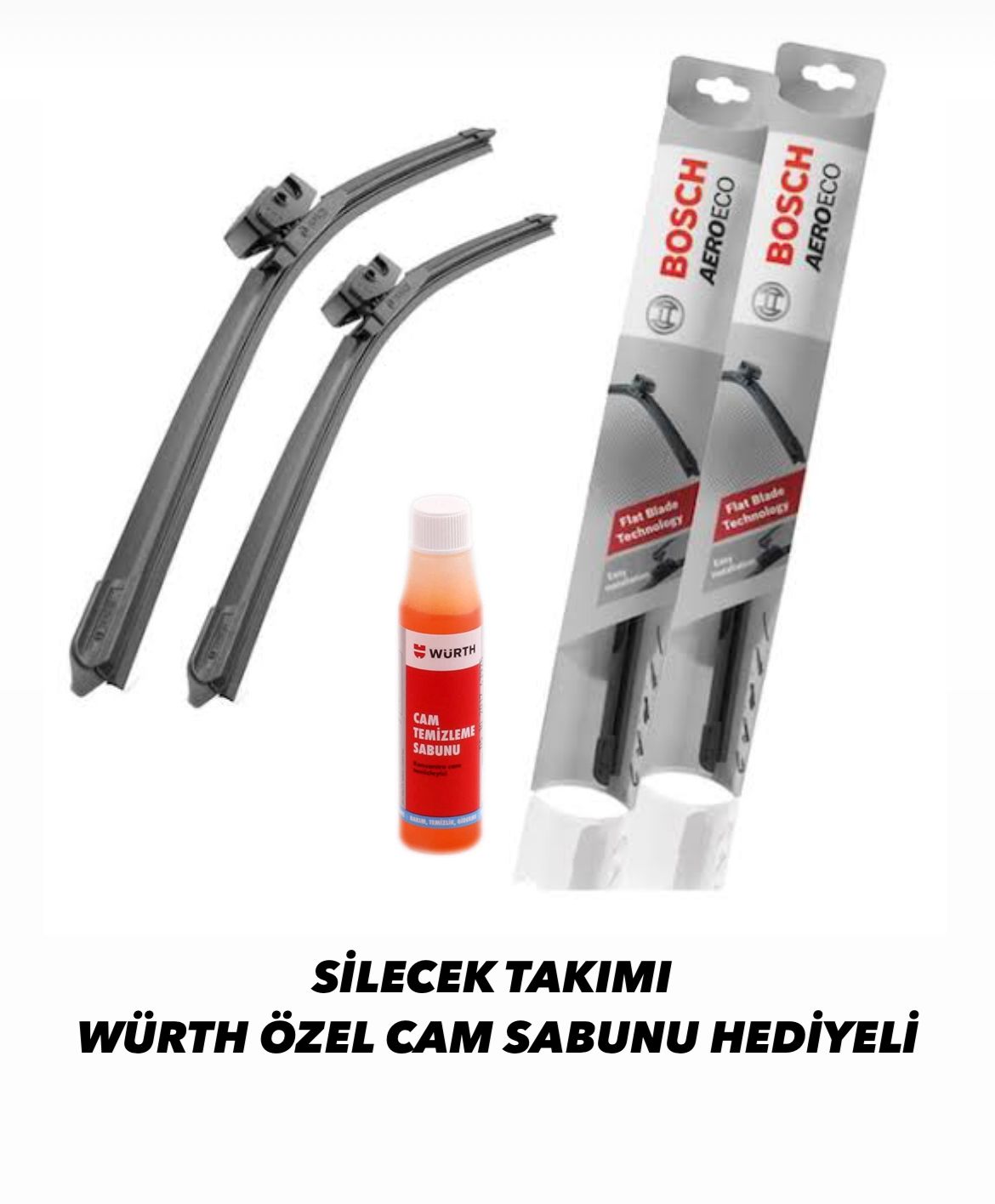 MAZDA 2 2008-2012 SİLECEK TAKIMI WÜRTH CAM SABUNU HEDİYELİ